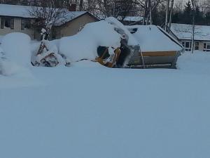 county plow stuck